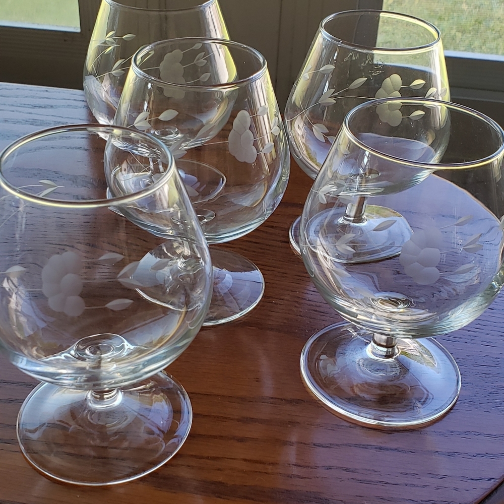 Princess house brandy glasses